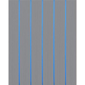OCEANBROAD EVA Foam Boat Flooring with 3M Adhesive Backing Marine Self-Adhesive Decking 96”x45.6”/36”/28.8”/16.8”, 48”x16.8” Faux Teak Sheet for Jon Boats Swim Platform Helm Pad RV Floor(Gray with Blue Seam Lines)