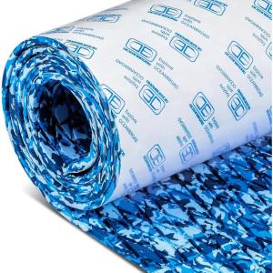 OCEANBROAD Self-Adhesive 96”x16”/23”/38”/47” Camouflage Boat Flooring Non-Slip Marine Grip Pad EVA Foam Sheet for Jon Boat Surfboard SUP Board Kayak, Camo Black/Blue/Green/Brown/Yellow/Gray(Camo Blue)