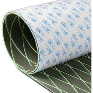 OCEANBROAD Self-Adhesive CNC Cut Diamond Pattern Boat Flooring EVA Foam Marine Boat Decking Sheet Non-Slip Mat for Boats Yacht Helm Pad RV Floor(Dark Gray with Mint Green Lines)