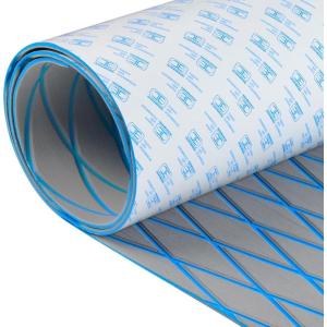 OCEANBROAD Self-Adhesive CNC Cut Diamond Pattern Boat Flooring EVA Foam Marine Boat Decking Sheet Non-Slip Mat for Boats Yacht Helm Pad RV Floor(Gray with Blue Lines)