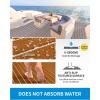 OCEANBROAD Boat Flooring EVA Foam Self-Adhesive 96”x45.6”/36”/28.8”/16.8” Faux Teak Marine Boat Decking Sheet for Jon Boats Yacht Floor(Brown with White Lines)