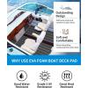 OCEANBROAD Boat Flooring EVA Foam Self-Adhesive 96”x45.6”/36”/28.8”/16.8” Faux Teak Marine Boat Decking Sheet for Jon Boats Yacht Floor(Dark Gray with Black Lines(Borders))