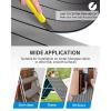 OCEANBROAD Boat Flooring EVA Foam Self-Adhesive 96”x45.6”/36”/28.8”/16.8” Faux Teak Marine Boat Decking Sheet for Jon Boats Yacht Floor(Gray with Black Lines)