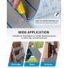 OCEANBROAD Boat Flooring EVA Foam Self-Adhesive 96”x45.6”/36”/28.8”/16.8” Faux Teak Marine Boat Decking Sheet for Jon Boats Yacht Floor(Gray with Blue Lines)