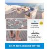 OCEANBROAD Boat Flooring EVA Foam Self-Adhesive 96”x45.6”/36”/28.8”/16.8” Faux Teak Marine Boat Decking Sheet for Jon Boats Yacht Floor(Gray with Red Lines)