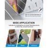 OCEANBROAD Boat Flooring EVA Foam Self-Adhesive 96”x45.6”/36”/28.8”/16.8” Faux Teak Marine Boat Decking Sheet for Jon Boats Yacht Floor(Gray with White Lines)