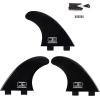 OCEANBROAD Surfboard Fin Thruster 3 Fins for FCS-Based Future-Based Fin Box with Screws Wax Comb Key(FCS G5)
