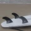 OCEANBROAD Surfboard Fin Thruster 3 Fins for FCS-Based Future-Based Fin Box with Screws Wax Comb Key(FCS G5)