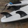 OCEANBROAD Surfboard Fin Thruster 3 Fins for FCS-Based Future-Based Fin Box with Screws Wax Comb Key(Future 437)
