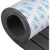 OCEANBROAD Boat Flooring EVA Foam Self-Adhesive 96”x45.6”/36”/28.8”/16.8” Faux Teak Marine Boat Decking Sheet for Jon Boats Yacht Floor(Dark Gray with Black Lines)