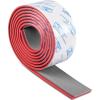 OCEANBROAD Boat Flooring EVA Foam Self-Adhesive 96”x45.6”/36”/28.8”/16.8” Faux Teak Marine Boat Decking Sheet for Jon Boats Yacht Floor(Gray with Red Lines(Borders))