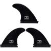 OCEANBROAD Surfboard Fin Thruster 3 Fins for FCS-Based Future-Based Fin Box with Screws Wax Comb Key(Future 437)