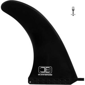 OCEANBROAD 8” 9” 10” Surf SUP Fin No-Tool Fin Screw Single Center Fin 8 9 10 Inch for Surfboard Longboard Paddleboard(10 Inches)