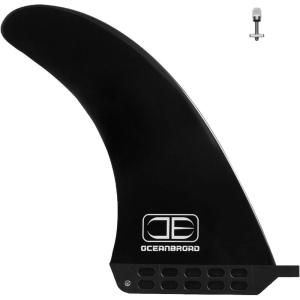 OCEANBROAD 8” 9” 10” Surf SUP Fin No-Tool Fin Screw Single Center Fin 8 9 10 Inch for Surfboard Longboard Paddleboard(8 Inches)