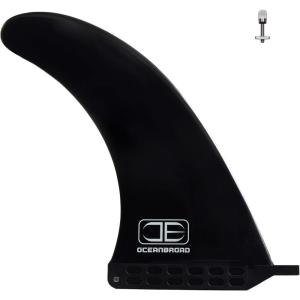 OCEANBROAD 8” 9” 10” Surf SUP Fin No-Tool Fin Screw Single Center Fin 8 9 10 Inch for Surfboard Longboard Paddleboard(9 Inches)