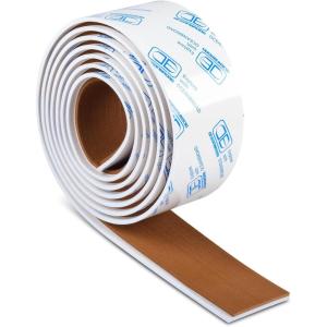 OCEANBROAD Boat Flooring EVA Foam Self-Adhesive 96”x45.6”/36”/28.8”/16.8” Faux Teak Marine Boat Decking Sheet for Jon Boats Yacht Floor(Brown with White Lines(Borders))