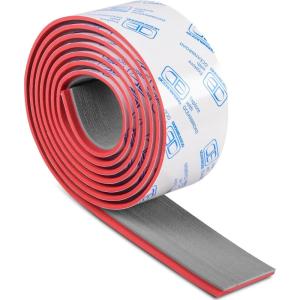 OCEANBROAD Boat Flooring EVA Foam Self-Adhesive 96”x45.6”/36”/28.8”/16.8” Faux Teak Marine Boat Decking Sheet for Jon Boats Yacht Floor(Gray with Red Lines(Borders))