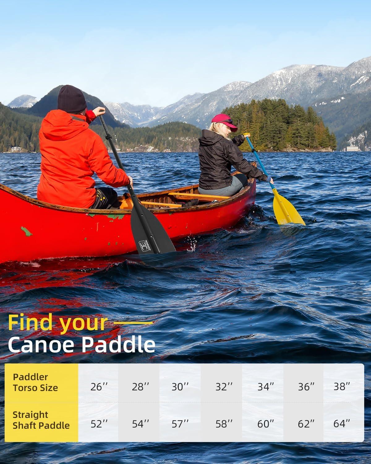 imageOCEANBROAD Canoe Paddle Adjustable from 43to 53130cm to 160cm Aluminum Shaft with Plastic Blade for Canoeing Boating Kayaking 3Piece Floatable OarBlack