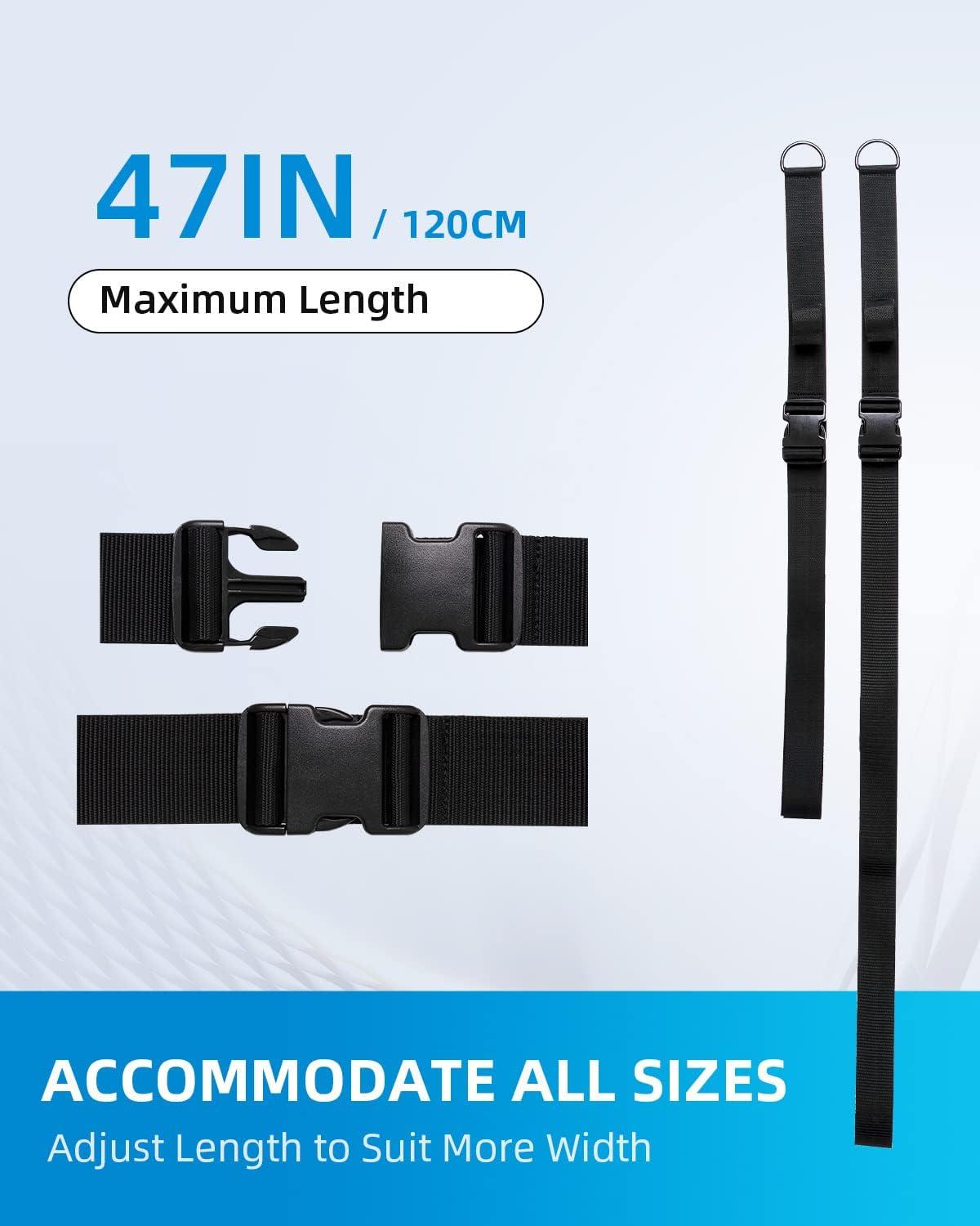 imageOCEANBROAD SUP Kayak Carry Strap Adjustable Shoulder Strap with Clips New Version for Paddle Board Canoe Surfboard Paddleboard Paddle Board Accessories
