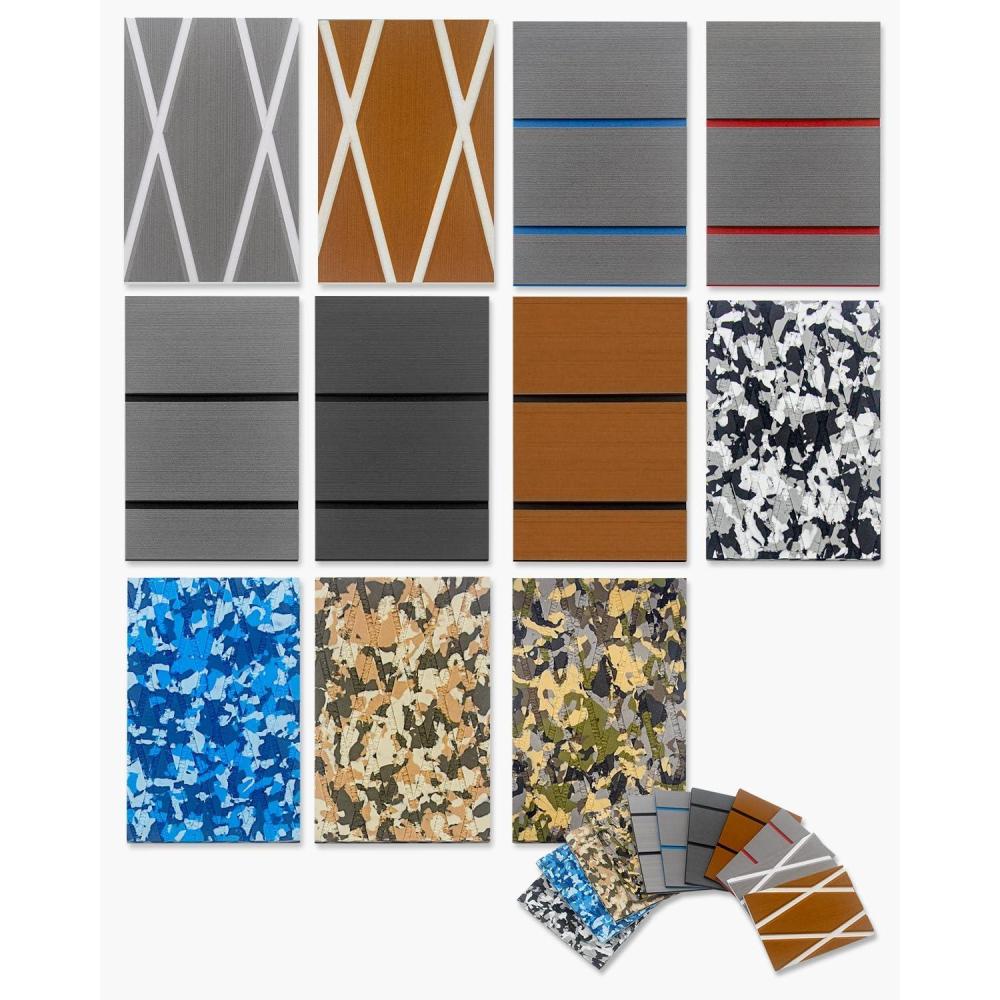 imageOCEANBROAD EVA Foam Boat Flooring 59x39 Sample Kit Marine Boats Decking SelfAdhesive NonSlip Mat for Boats Pontoon Yacht Swim Platform Helm Pad RV Floor