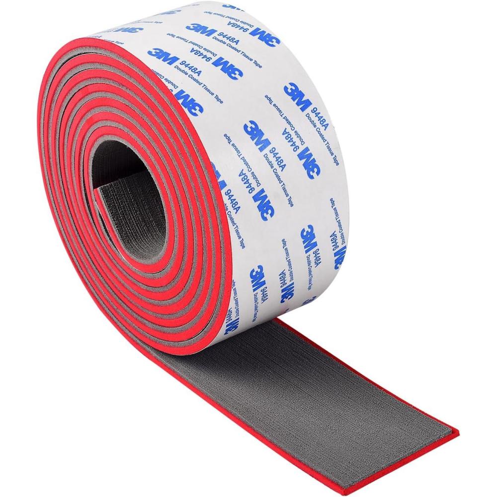 imageOCEANBROAD EVA Foam Boat Flooring 96x24 with 3M Adhesive Backing Marine SelfAdhesive Decking Faux Teak Sheet for Boats Swim Platform Helm Pad RV FloorDark Gray with Red Seam LinesBorders