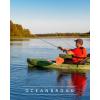 OCEANBROAD Adjustable Fishing Kayak Paddle – 94in/240cm-98in/250cm-102in/260cm Aluminum Alloy Shaft with Paddle Leash(Orange)