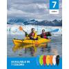 OCEANBROAD Carbon Fiber Kayak Paddle 90.5in/230cm, 86in/218cm for Adults Kayaking Boating Canoeing Oar with Paddle Leash(Green)