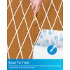 OCEANBROAD Diamond Pattern Boat Flooring Self-Adhesive EVA Foam Marine Decking Non-Slip Sheet for Boats, 96”x16” Brown with White Lines