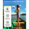 OCEANBROAD Diamond Pattern Boat Flooring Self-Adhesive EVA Foam Marine Decking Non-Slip Sheet for Boats(Brown with Black Lines)