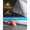 OCEANBROAD Diamond Pattern Boat Flooring Self-Adhesive EVA Foam Marine Decking Non-Slip Sheet for Boats(Brown with Black Lines)