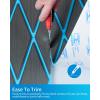 OCEANBROAD Diamond Pattern Boat Flooring Self-Adhesive EVA Foam Marine Decking Non-Slip Sheet for Boats(Dark Gray with Blue Lines)