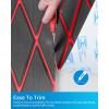 OCEANBROAD Diamond Pattern Boat Flooring Self-Adhesive EVA Foam Marine Decking Non-Slip Sheet for Boats(Dark Gray with Red Lines)
