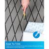 OCEANBROAD Diamond Pattern Boat Flooring Self-Adhesive EVA Foam Marine Decking Non-Slip Sheet for Boats(Gray with Black Lines)