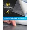 OCEANBROAD Diamond Pattern Boat Flooring Self-Adhesive EVA Foam Marine Decking Non-Slip Sheet for Boats(Gray with Black Lines)