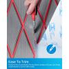OCEANBROAD Diamond Pattern Boat Flooring Self-Adhesive EVA Foam Marine Decking Non-Slip Sheet for Boats(Gray with Red Lines)