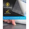 OCEANBROAD Diamond Pattern Boat Flooring Self-Adhesive EVA Foam Marine Decking Non-Slip Sheet for Boats(Gray with White Lines)
