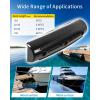 OCEANBROAD Dock Fender Bumpers, 17-Inch Horizontal Dock Bumpers for Edge, UV-Resistant Inflatable PVC Side Guard with Hardware, Durable for Boat and Dock Protection, Easy Installation(Black)