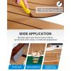 OCEANBROAD EVA Foam Boat Flooring 96”x2.4” with 3M Adhesive Backing Marine Self-Adhesive Decking Faux Teak Sheet for Boats Swim Platform Helm Pad RV Floor(Camel Brown with Black Seam Lines(Borders))
