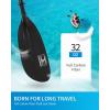 OCEANBROAD Full Carbon Fiber Adjustable Kayak Paddle, 2-Piece, with Paddle Bag and Paddle Leash(86in-90.5in/220cm-230cm)