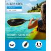 OCEANBROAD Full Carbon Fiber Adjustable Kayak Paddle, 2-Piece, with Paddle Bag and Paddle Leash(86in-90.5in/220cm-230cm)