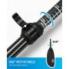 OCEANBROAD Full Carbon Fiber Adjustable Kayak Paddle, 2-Piece, with Paddle Bag and Paddle Leash(90.5in-94in/230cm-240cm)