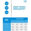 OCEANBROAD Kayak Paddle 86in/218cm, 90.5in/230cm, 95in/241cm Alloy Shaft Kayaking Boating Canoeing Oar with Paddle Leash(White)