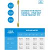 OCEANBROAD Kayak Paddle 86in/218cm, 90.5in/230cm, 95in/241cm Alloy Shaft Kayaking Boating Canoeing Oar with Paddle Leash(Yellow Aurora)