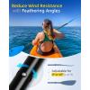OCEANBROAD Kayak Paddle 86in/218cm, 90.5in/230cm Alloy Shaft 2-Piece Floatable Kayak Oar for Kayaking Canoeing Boating(Blue Wave)
