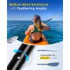 OCEANBROAD Kayak Paddle 86in/218cm, 90.5in/230cm Alloy Shaft 2-Piece Floatable Kayak Oar for Kayaking Canoeing Boating(Ink Diffusion)