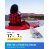 OCEANBROAD Kayak Paddle 86in/218cm, 90.5in/230cm Alloy Shaft 2-Piece Floatable Kayak Oar for Kayaking Canoeing Boating(Ink Diffusion)