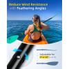 OCEANBROAD Kayak Paddle 86in/218cm, 90.5in/230cm Alloy Shaft 2-Piece Floatable Kayak Oar for Kayaking Canoeing Boating(Mint Green)