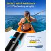 OCEANBROAD Kayak Paddle 86in/218cm, 90.5in/230cm Alloy Shaft 2-Piece Floatable Kayak Oar for Kayaking Canoeing Boating(Olive Oasis)