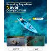 OCEANBROAD Kayak Paddle 86in/218cm, 90.5in/230cm Alloy Shaft 2-Piece Floatable Kayak Oar for Kayaking Canoeing Boating(Olive Oasis)
