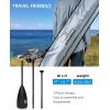 OCEANBROAD SUP Paddle – Adjustable Stand-Up Paddle for Paddleboard Kayak, Adjustable Aluminum Alloy Shaft with Reinforced Nylon Blades(3 pcs-Black)